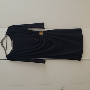 Tahari Navy Dress Size 12 Petite